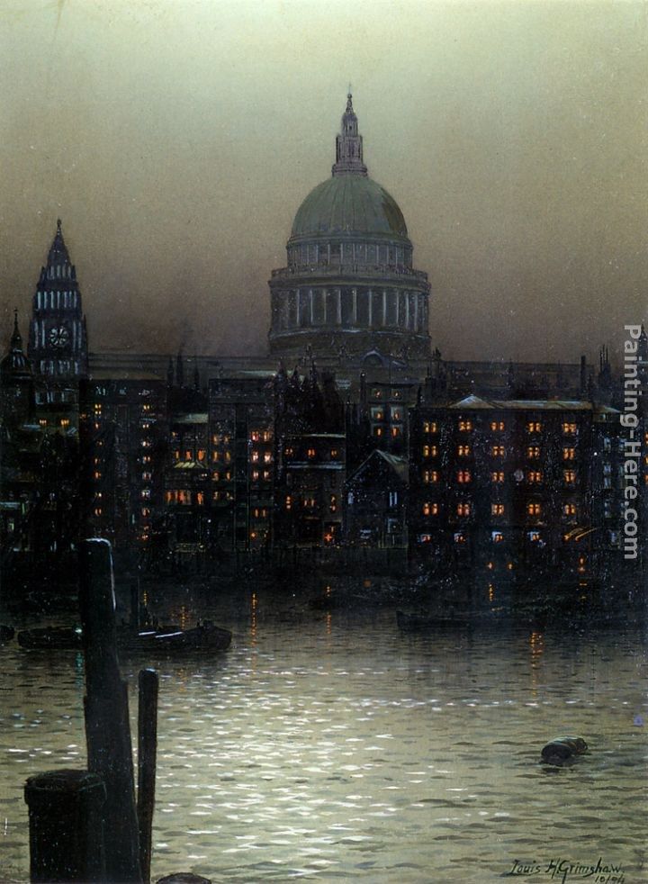 Louis H. Grimshaw St. Paul's Cathedral from Bankside
